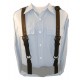Boston Leather - Leather Police Suspenders